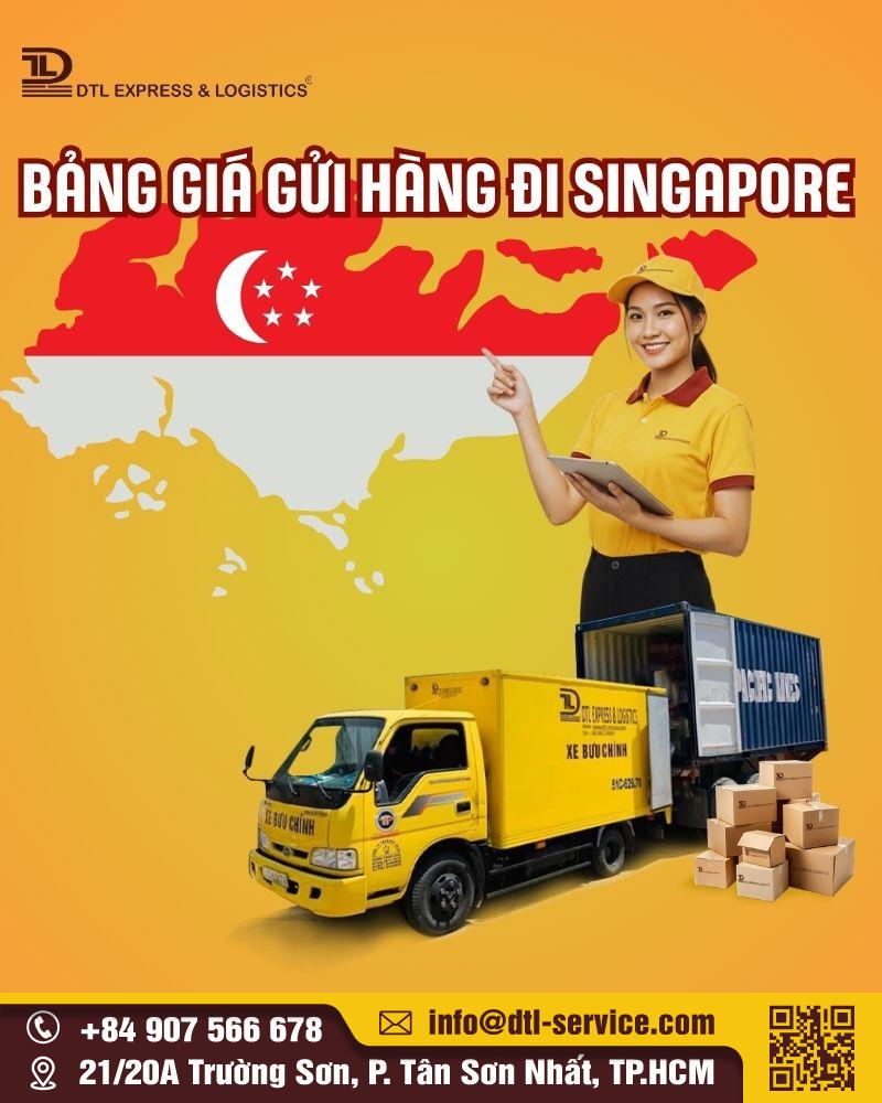 Bảng giá gửi hàng đi Singapore