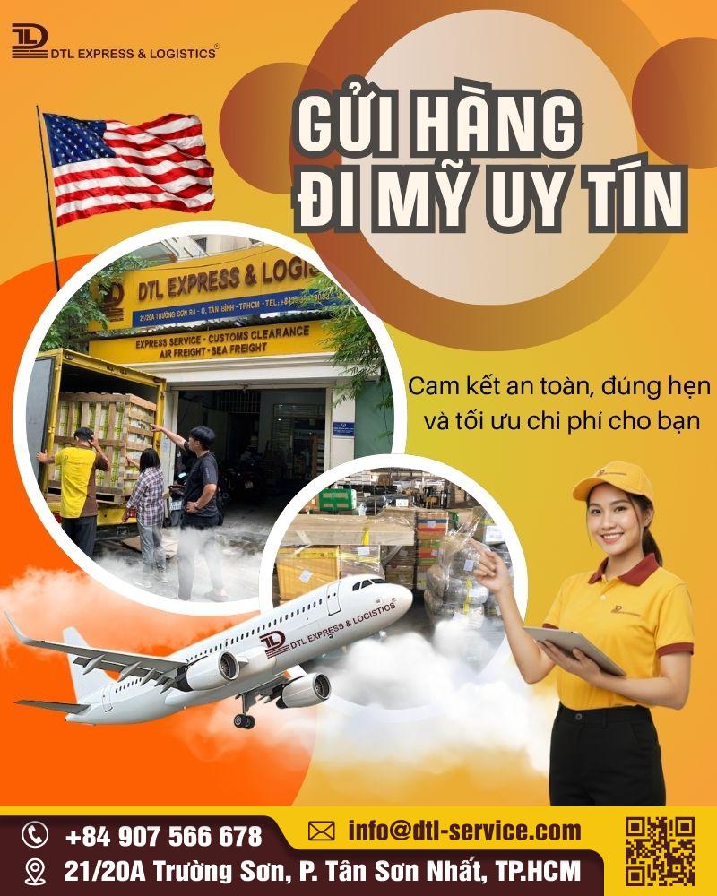 Gửi hàng đi Mỹ uy tín an toàn chất lượng